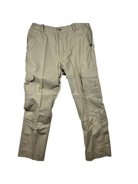 Horace Small The Force Tactical Cargo Pants Khaki Elastic Waist Workwear 38/32.5